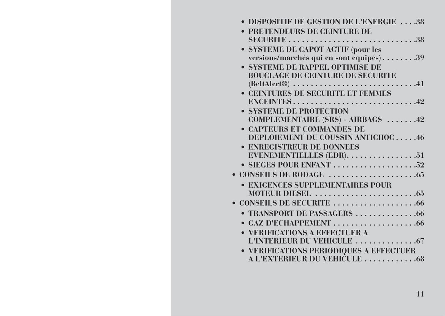 2011-2014 Lancia Thema Owner's Manual | French