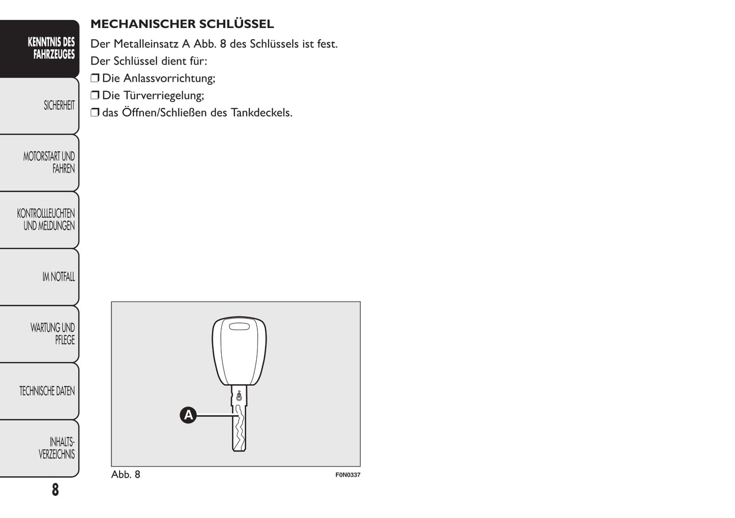 2013-2014 Fiat Ducato Euro 5 Bedienungsanleitung | Deutsch