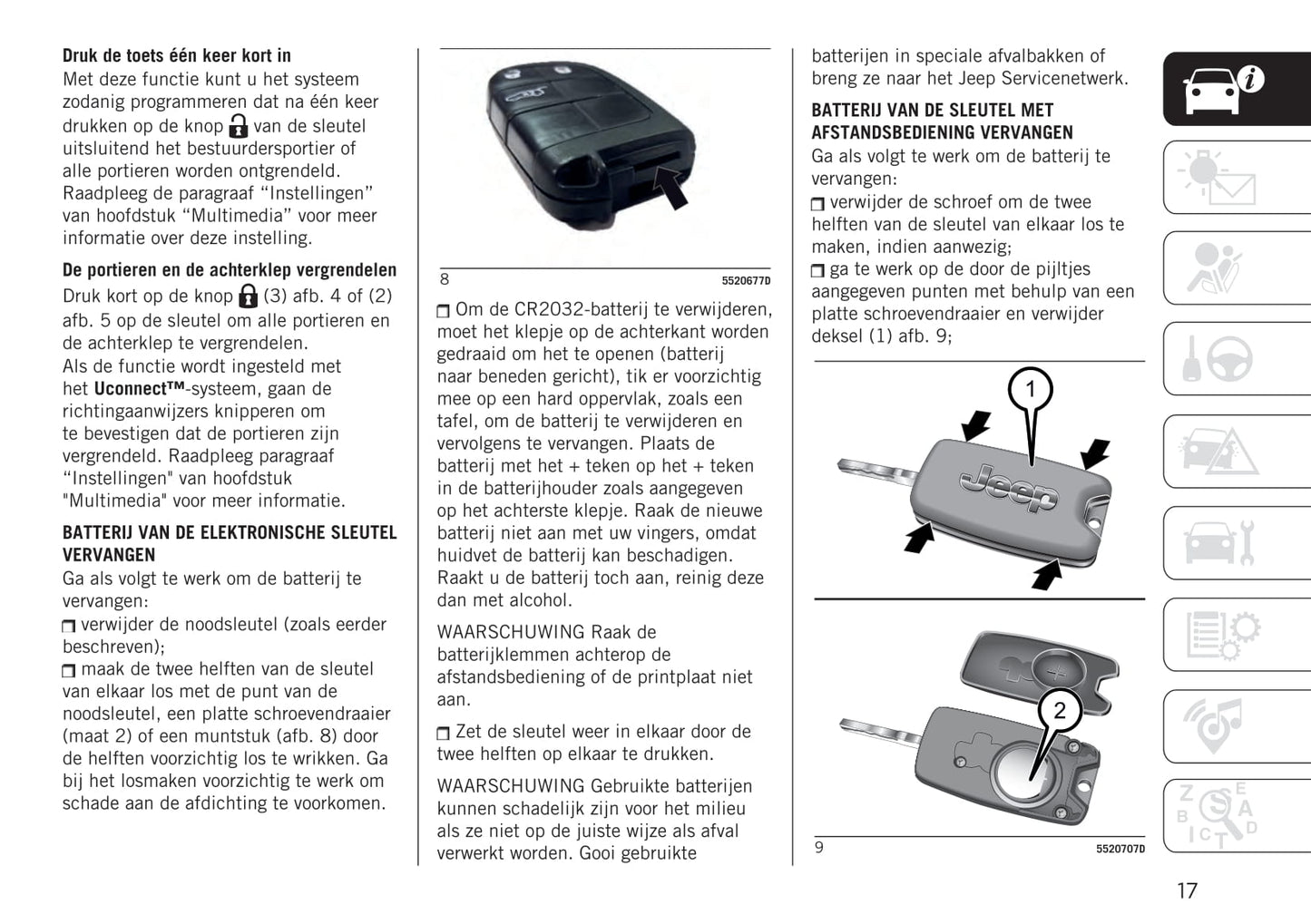 2020-2023 Jeep Compass Bedienungsanleitung | Niederländisch