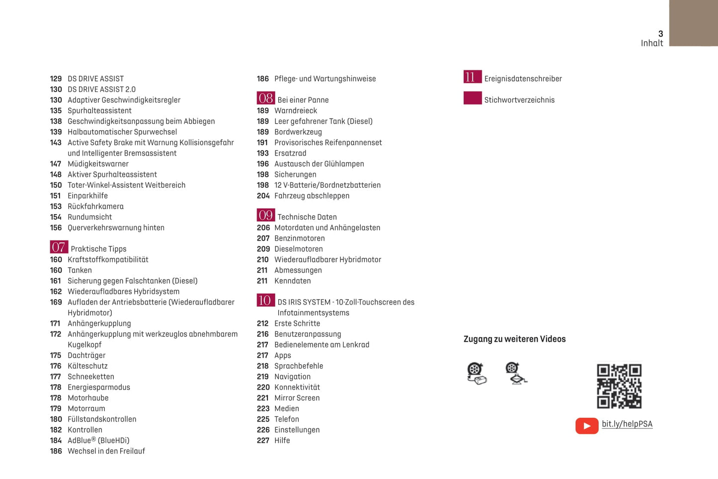 2021-2023 DS DS 4 Manuel du propriétaire | Allemand