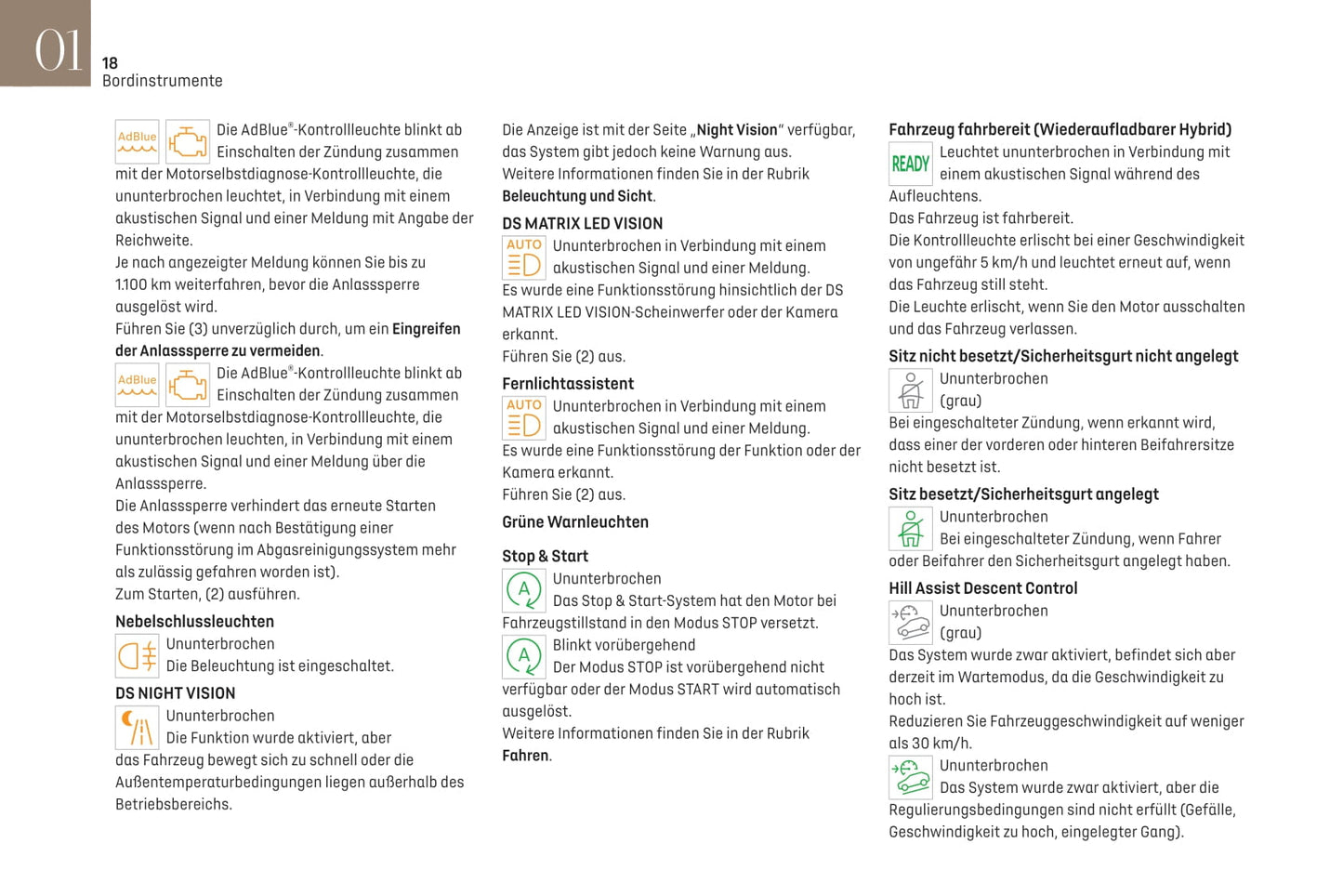 2021-2023 DS DS 4 Manuel du propriétaire | Allemand