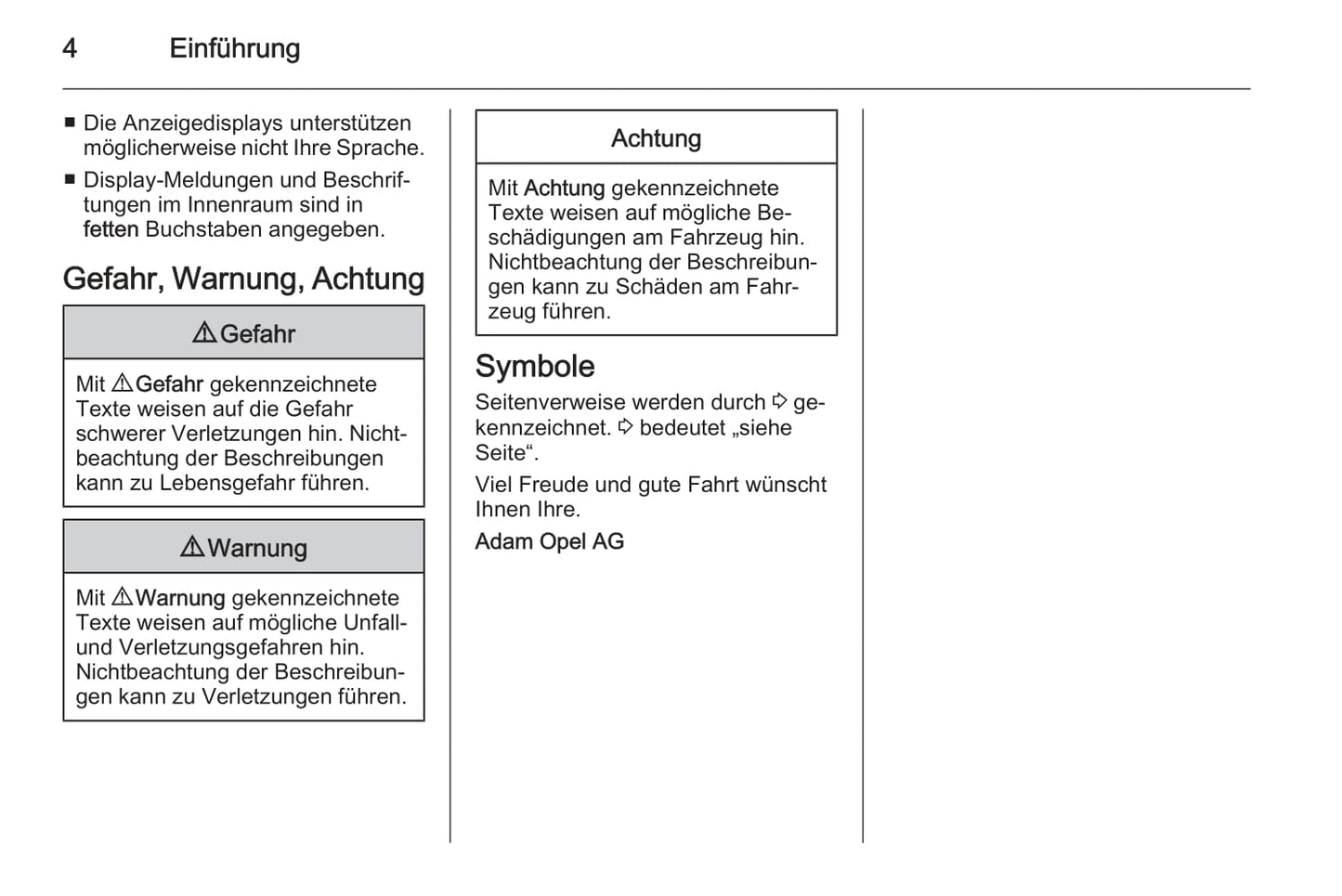 2012-2014 Opel Vivaro Owner's Manual | German