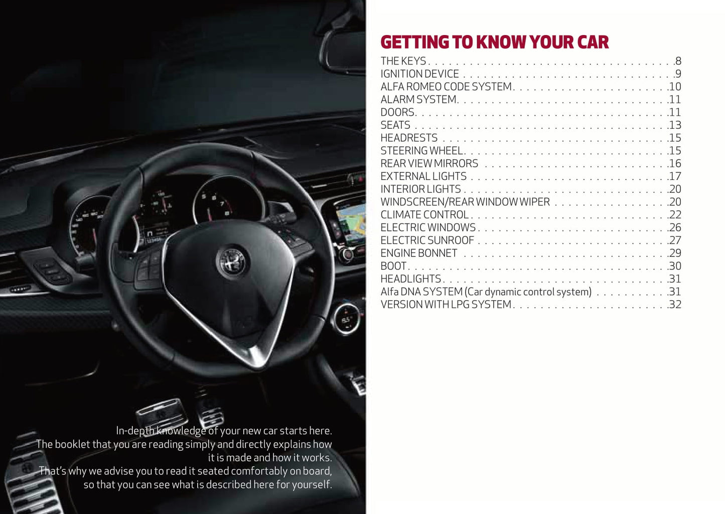 2014-2016 Alfa Romeo Giulietta Manuel du propriétaire | Anglais