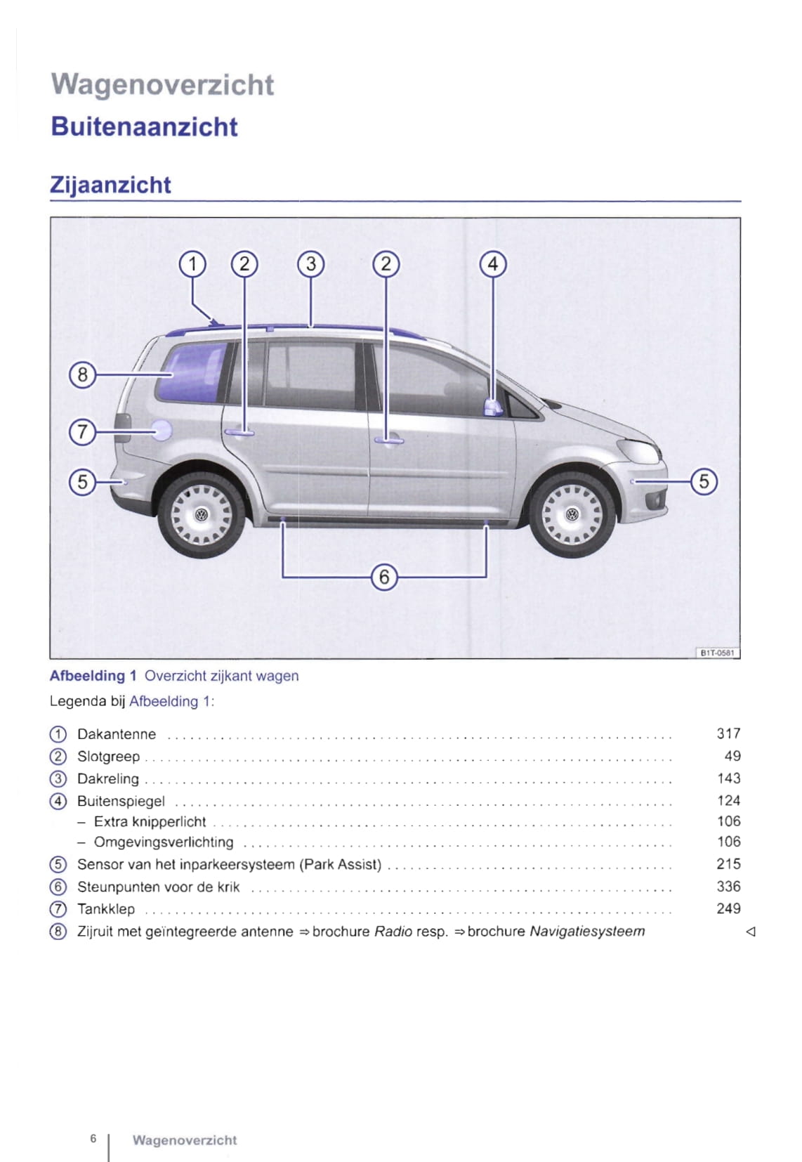 2010-2015 Volkswagen Touran Manuel du propriétaire | Néerlandais