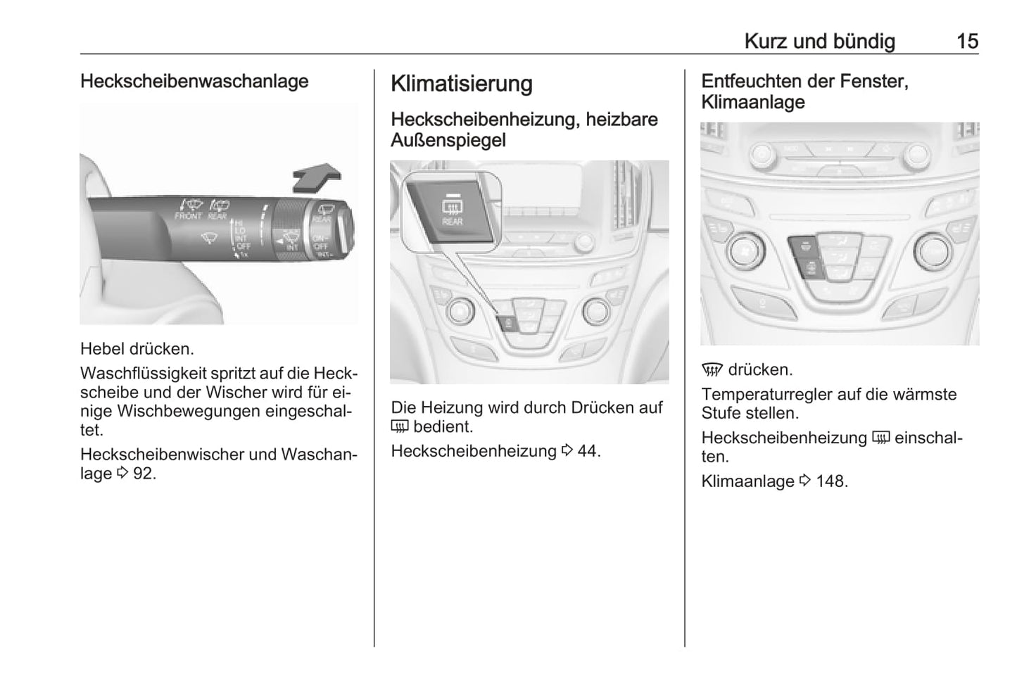 2016 Opel Insignia Bedienungsanleitung | Deutsch