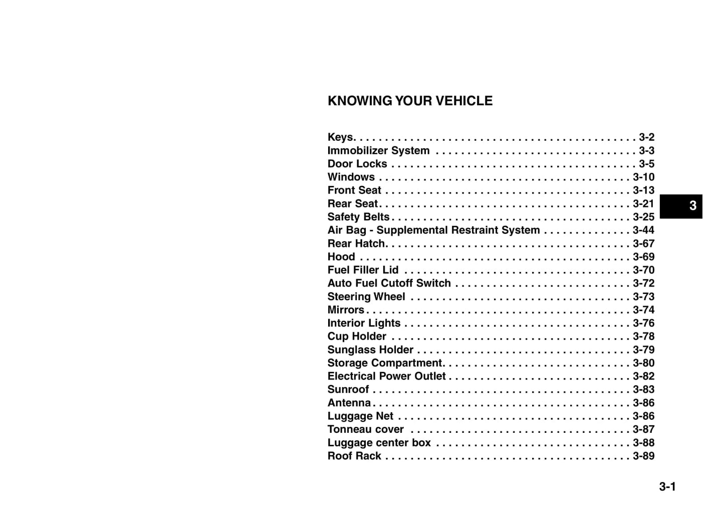 2002-2005 Kia Sorento Manuel du propriétaire | Anglais