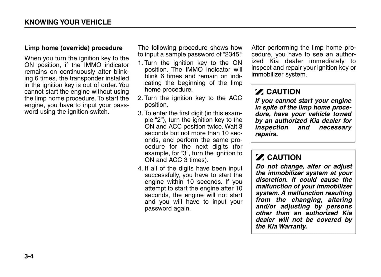 2002-2005 Kia Sorento Manuel du propriétaire | Anglais