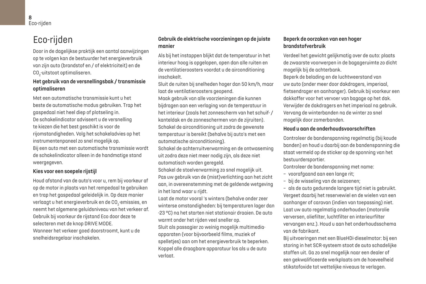 2021-2022 DS Automobiles DS 7 Crossback/DS 7 Crossback E-Tense Owner's Manual | Dutch