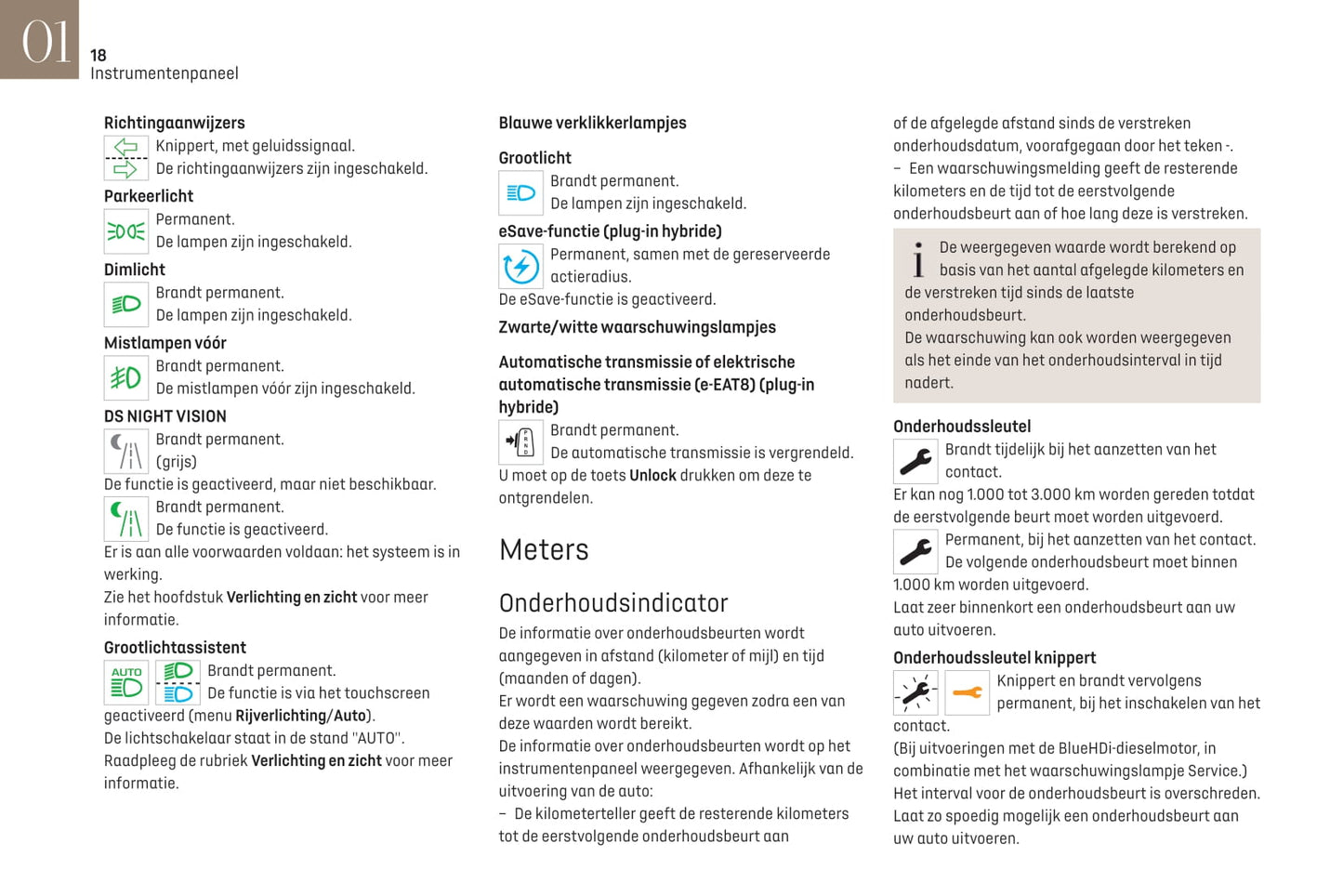 2021-2022 DS Automobiles DS 7 Crossback/DS 7 Crossback E-Tense Owner's Manual | Dutch