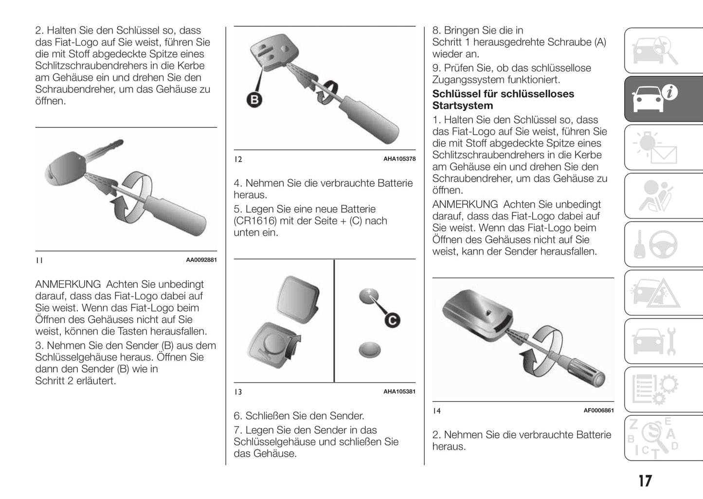 2016-2017 Fiat Fullback Owner's Manual | German