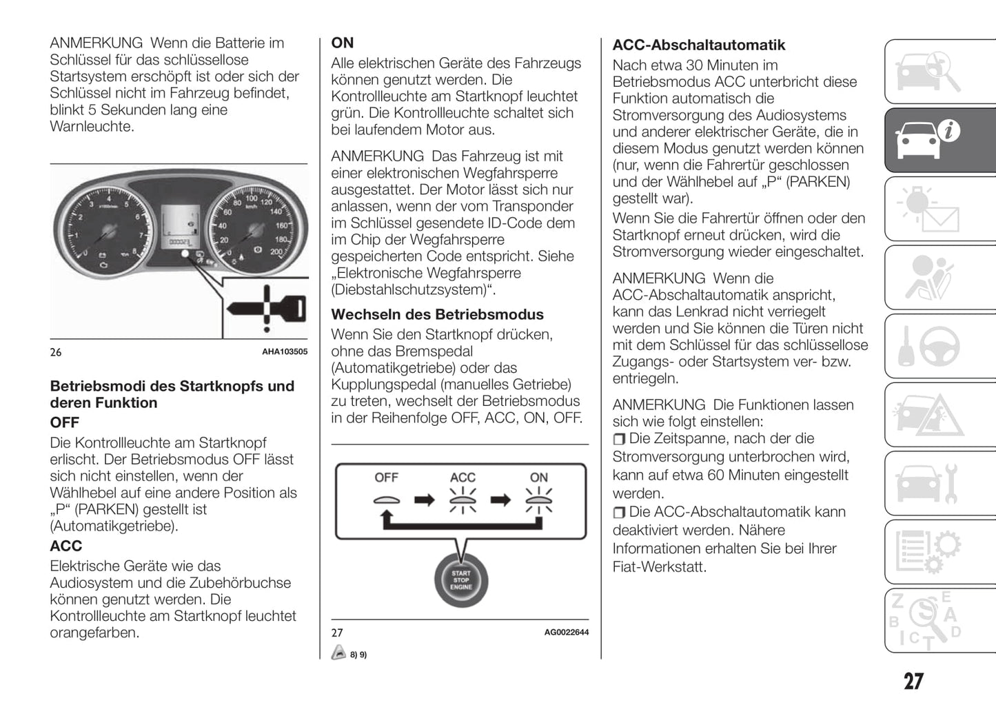 2016-2017 Fiat Fullback Owner's Manual | German