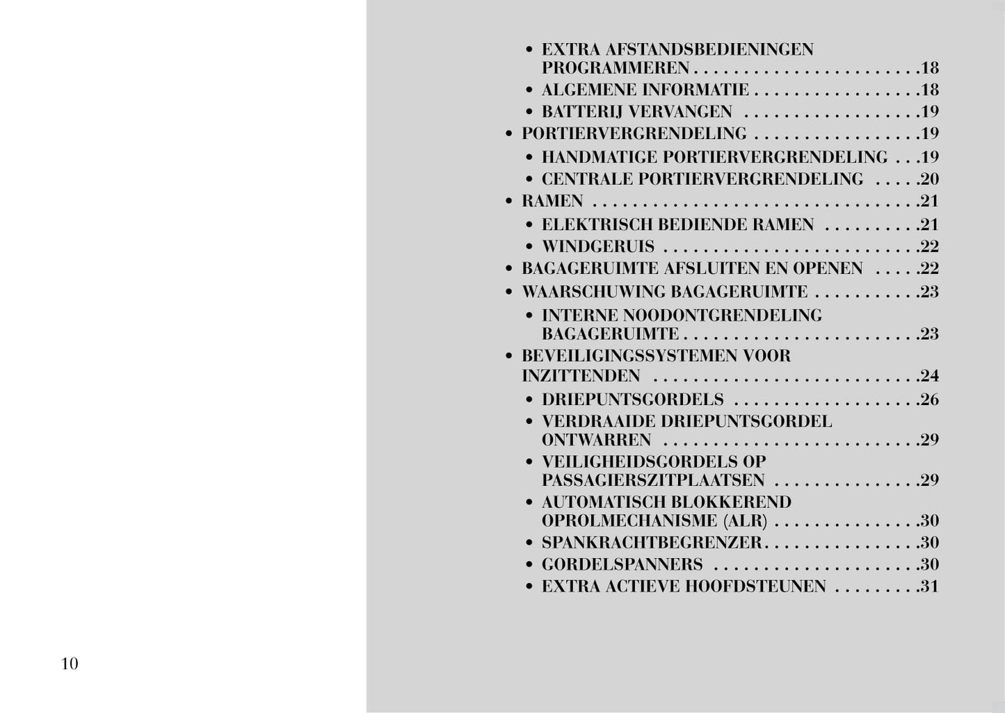 2012-2015 Lancia Flavia Owner's Manual | Dutch
