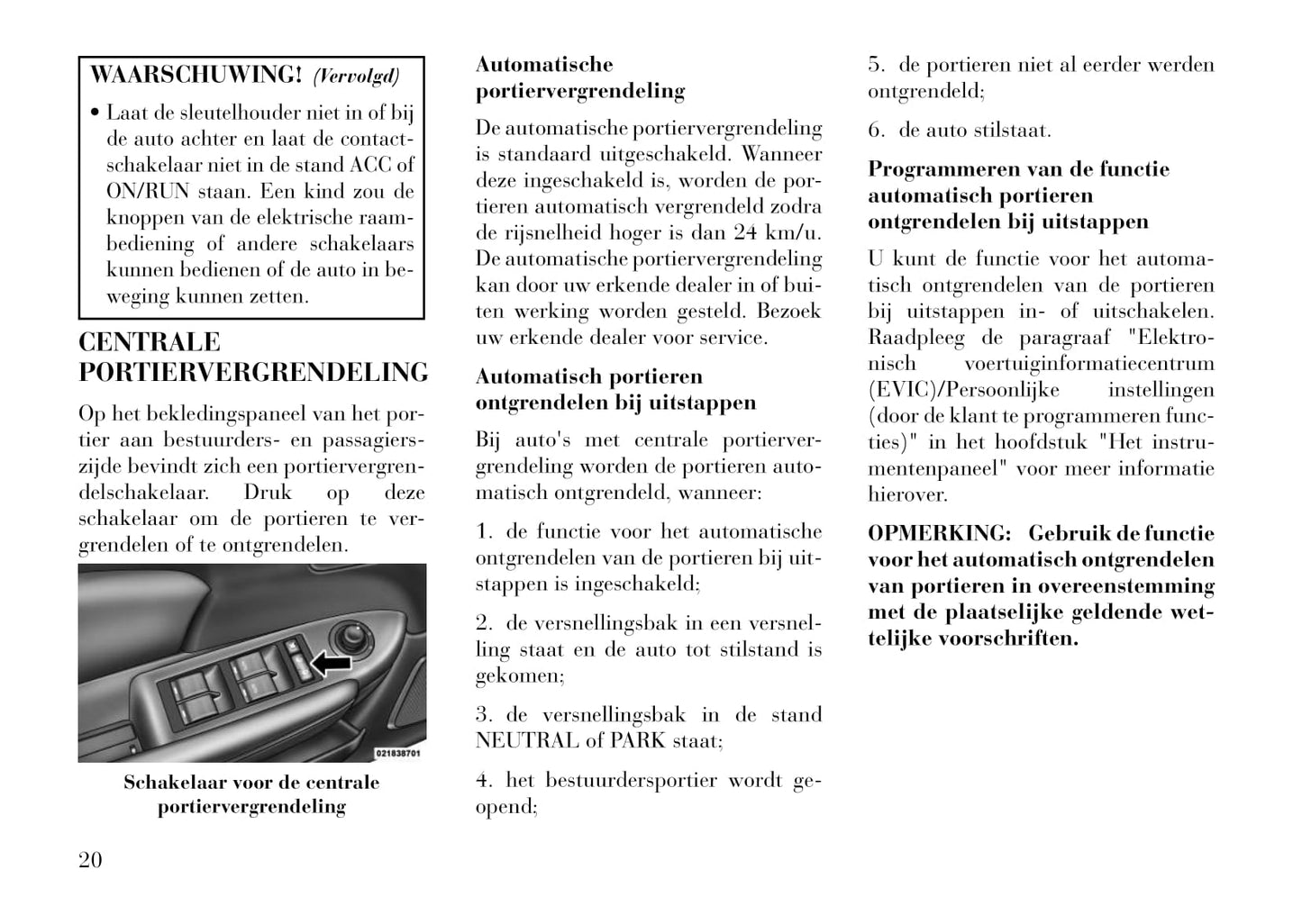 2012-2015 Lancia Flavia Owner's Manual | Dutch
