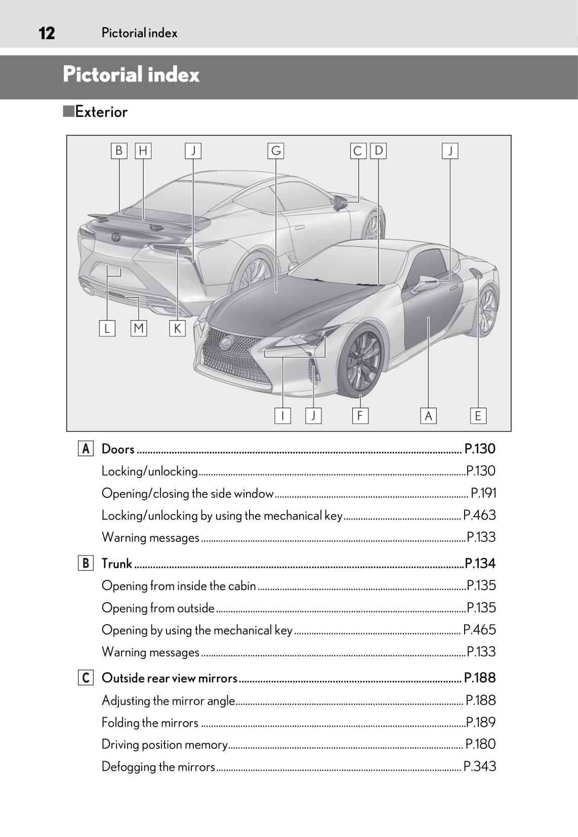 2017-2023 Lexus LC 500 Manuel du propriétaire | Anglais