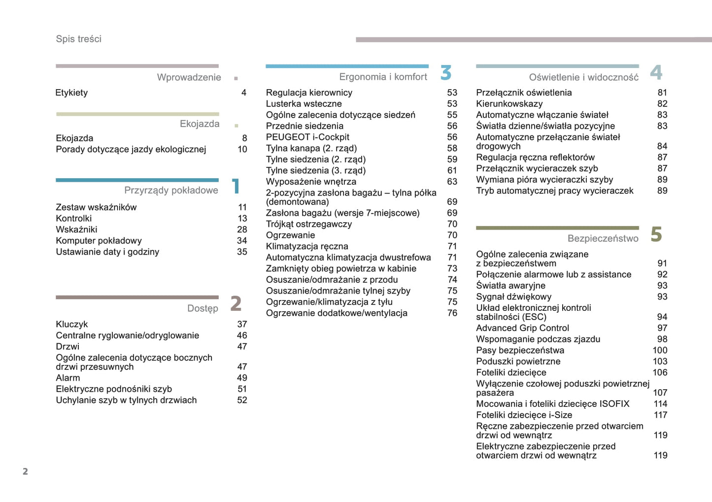 2018-2019 Peugeot Rifter Manuel du propriétaire | Polonais