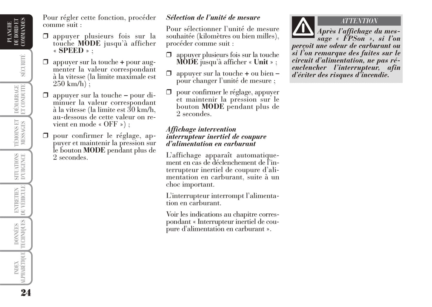 2008-2012 Lancia Musa Owner's Manual | French