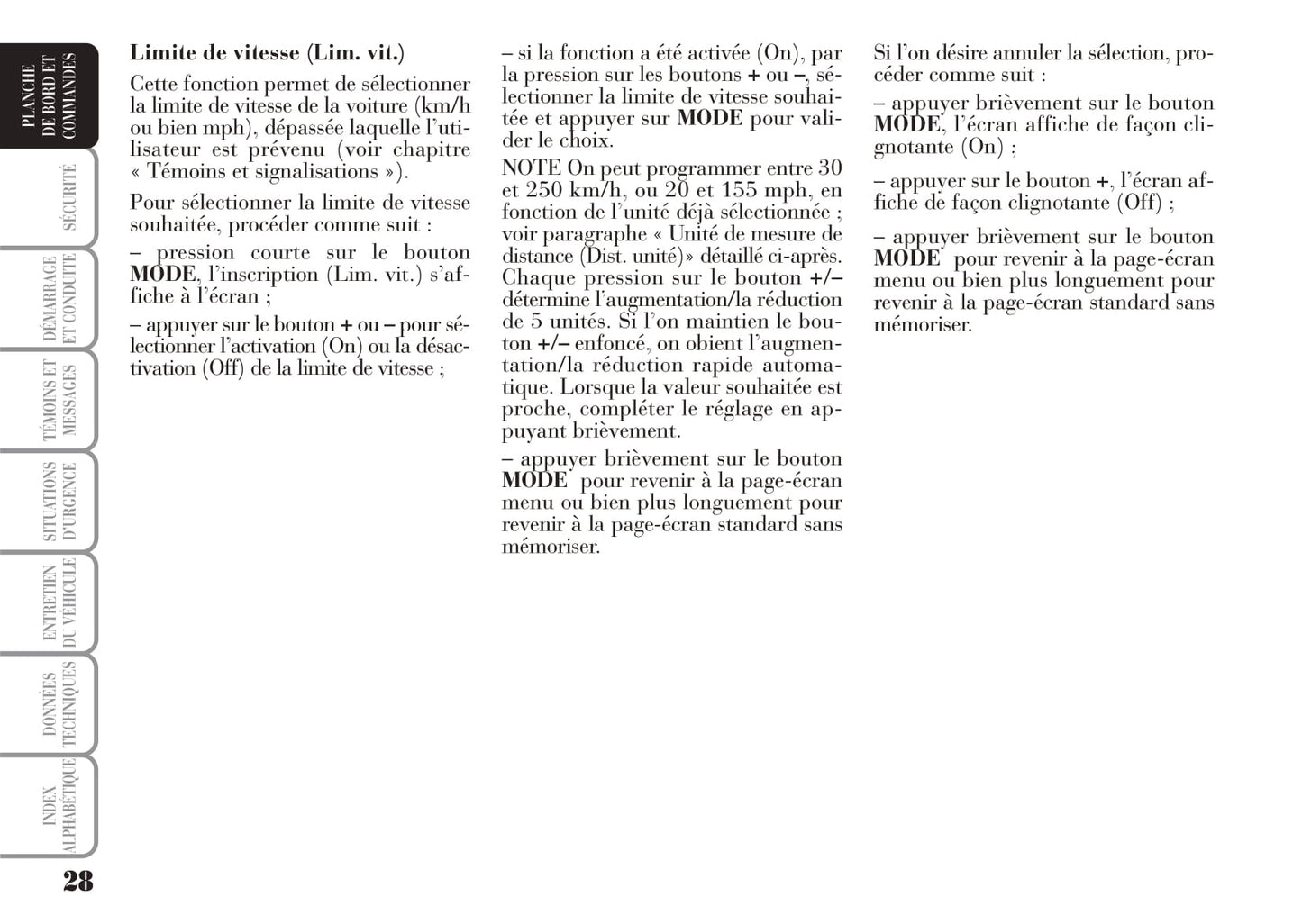 2008-2012 Lancia Musa Owner's Manual | French