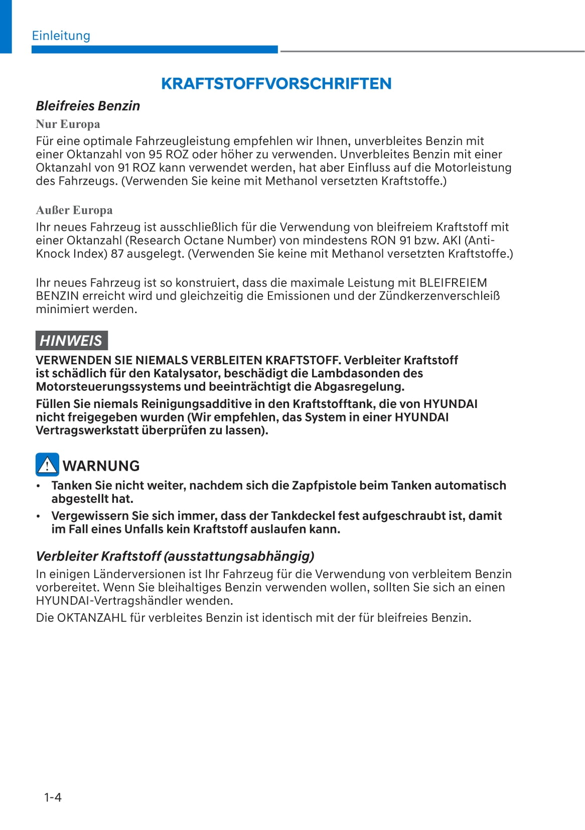 2019-2020 Hyundai Kona Hybrid Owner's Manual | German