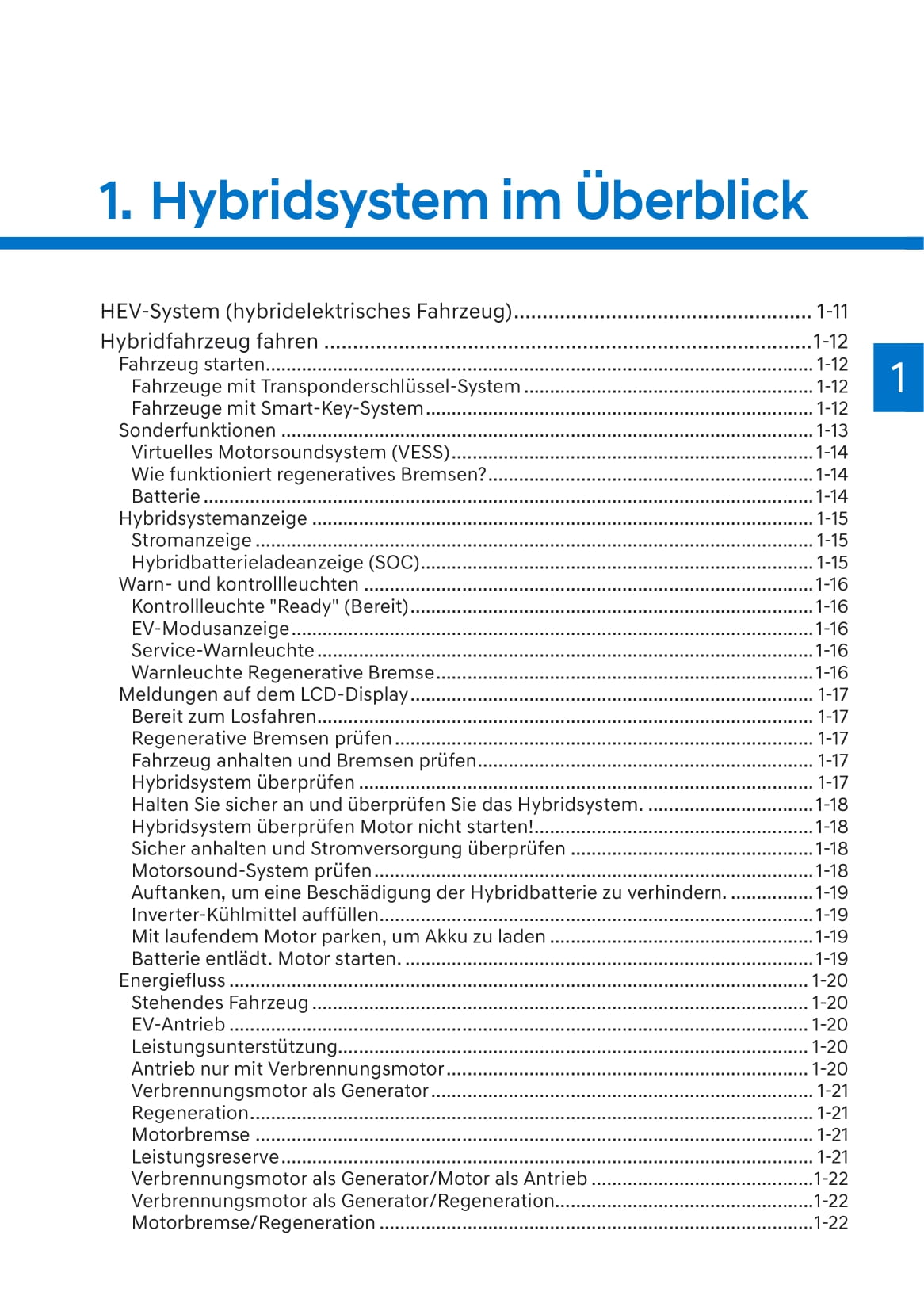 2019-2020 Hyundai Kona Hybrid Owner's Manual | German