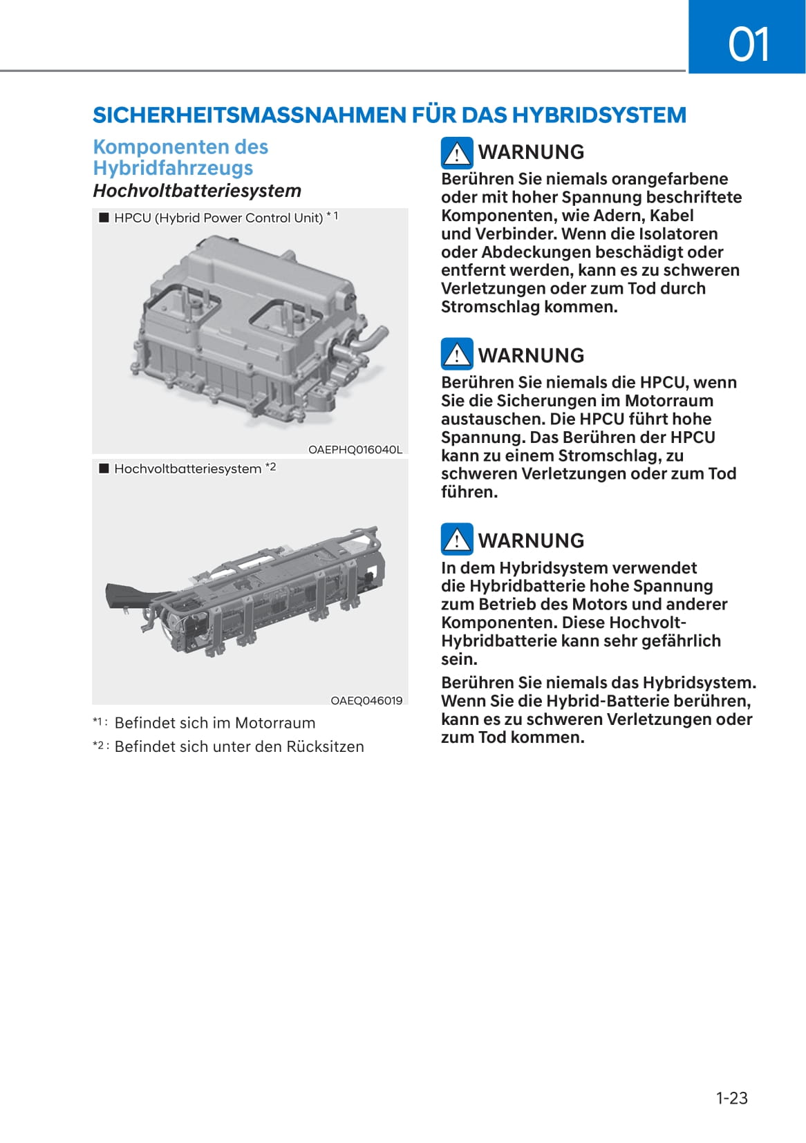 2019-2020 Hyundai Kona Hybrid Owner's Manual | German