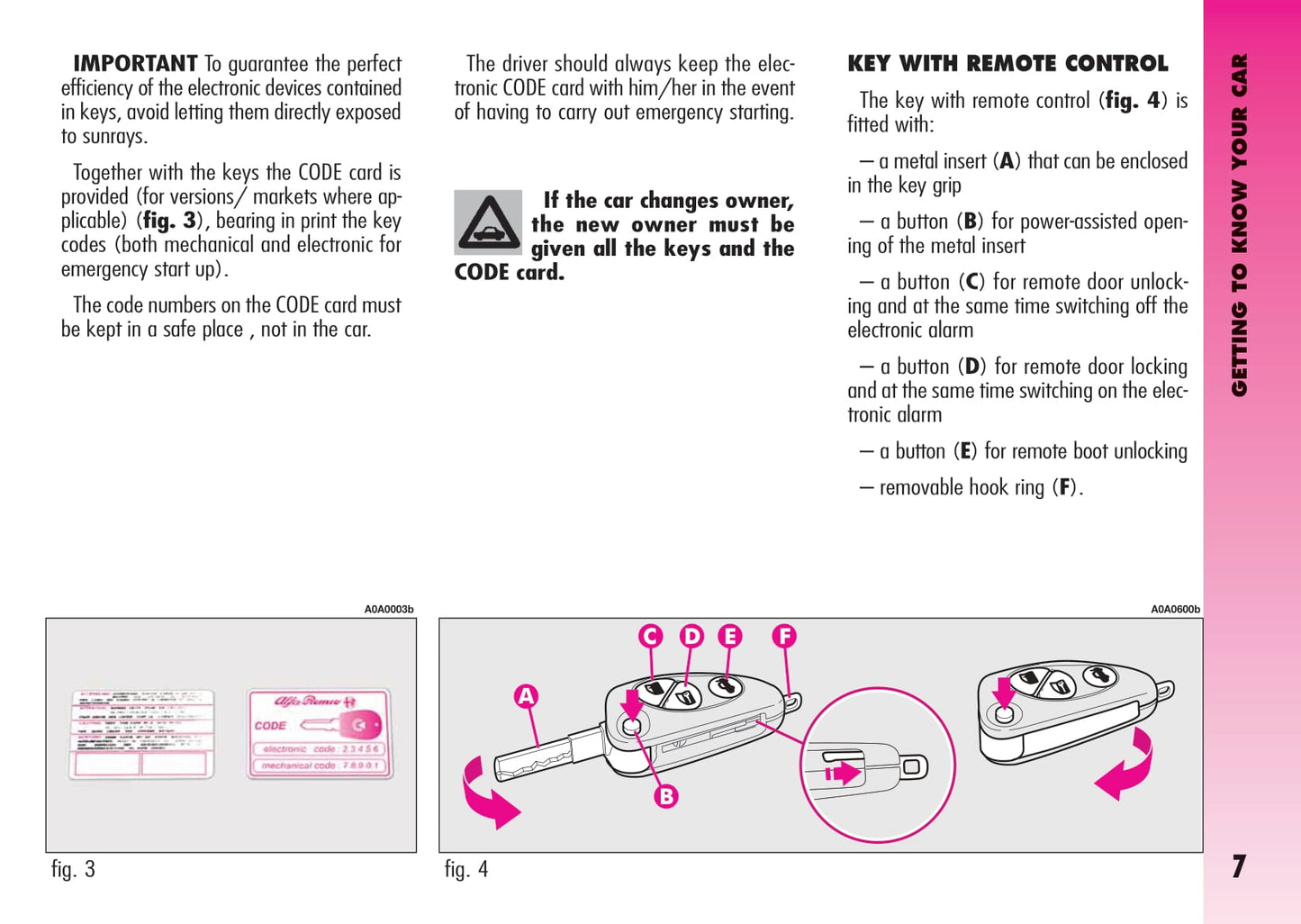 2007-2013 Alfa Romeo GT Owner's Manual | English