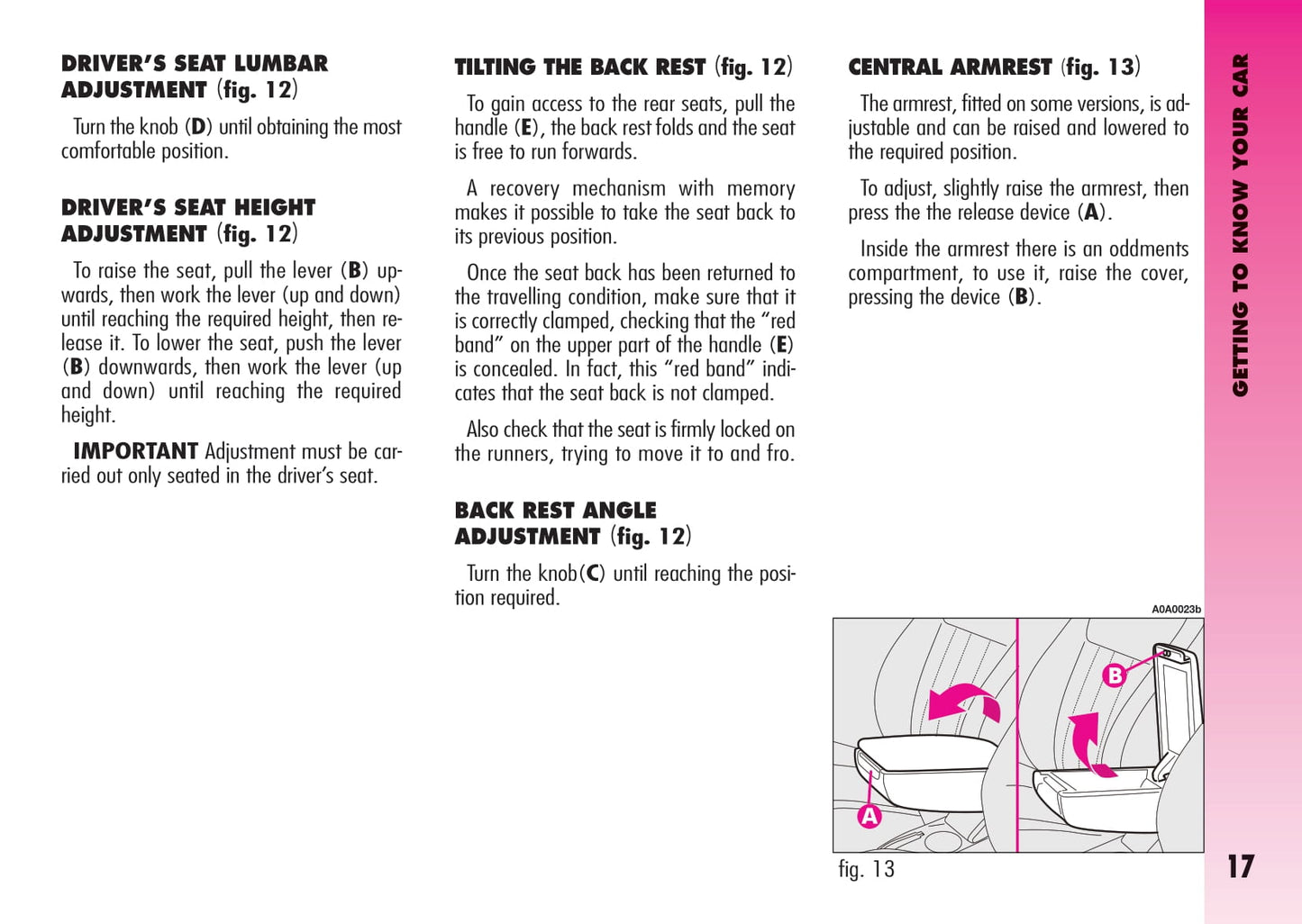 2007-2013 Alfa Romeo GT Owner's Manual | English