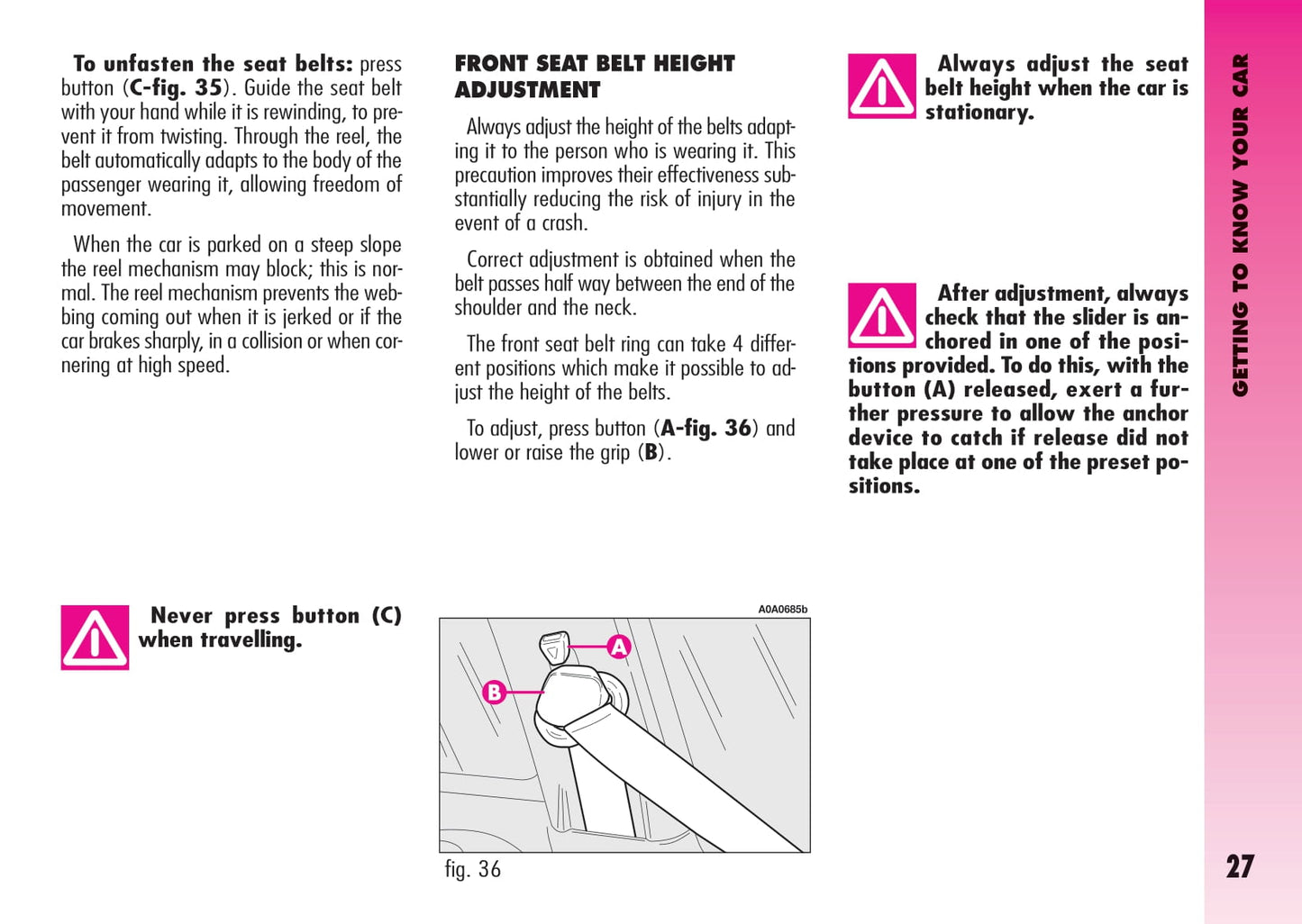 2007-2013 Alfa Romeo GT Owner's Manual | English