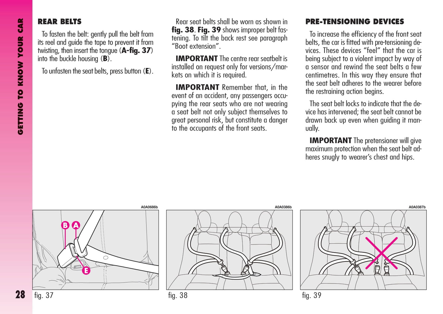2007-2013 Alfa Romeo GT Owner's Manual | English