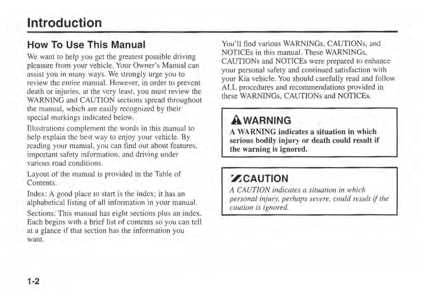 1998-2001 Kia Sephia Manual Manuel du propriétaire | Allemand