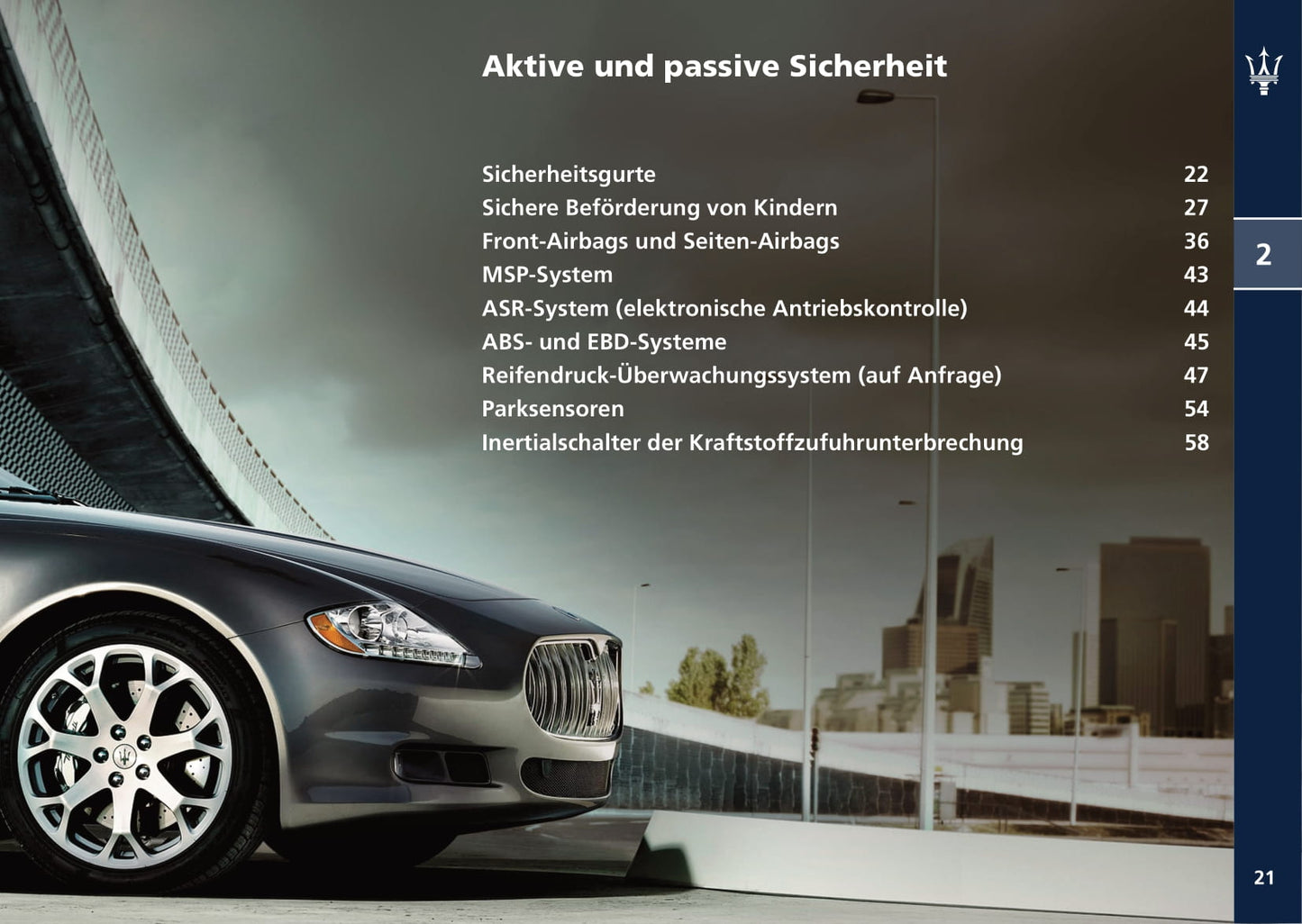2008-2013 Maserati Quattroporte Gebruikershandleiding | Duits