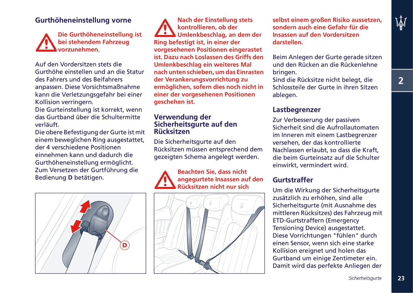 2008-2013 Maserati Quattroporte Gebruikershandleiding | Duits