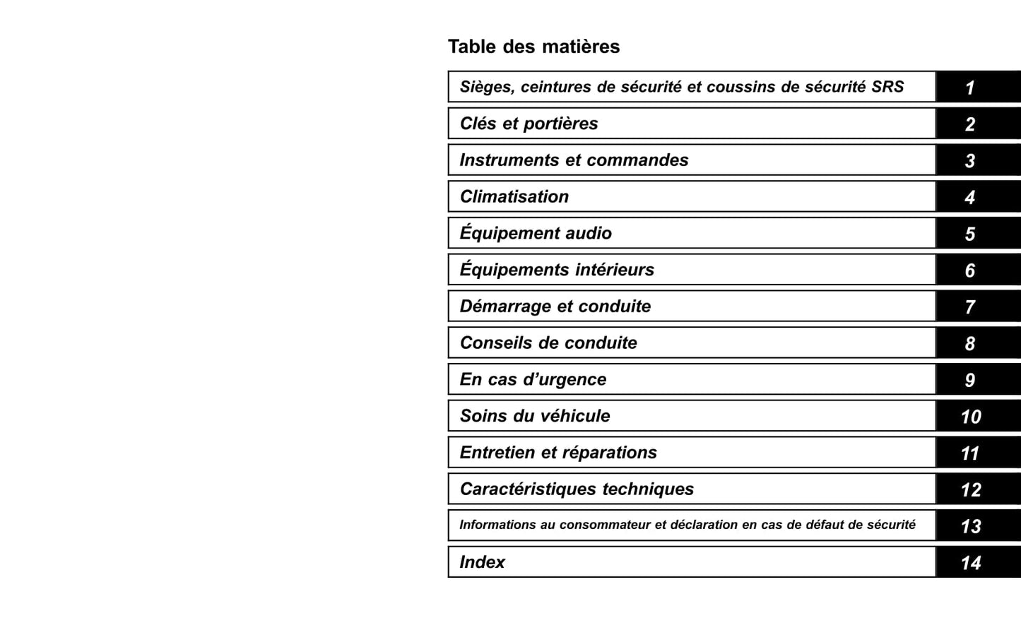 2017 Subaru Legacy/Outback Gebruikershandleiding | Frans