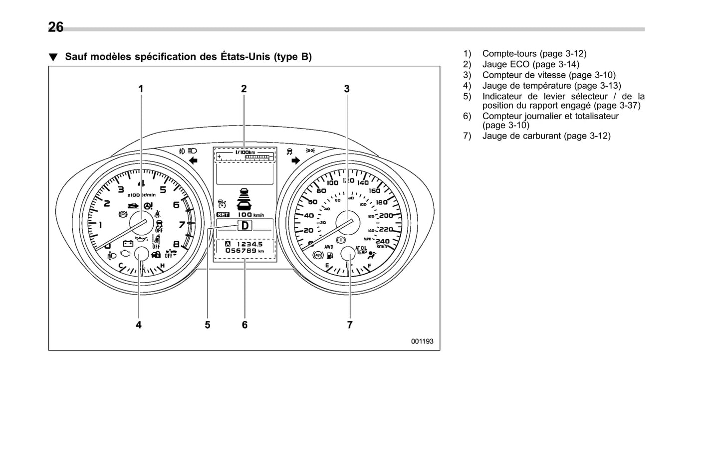 2017 Subaru Legacy/Outback Gebruikershandleiding | Frans