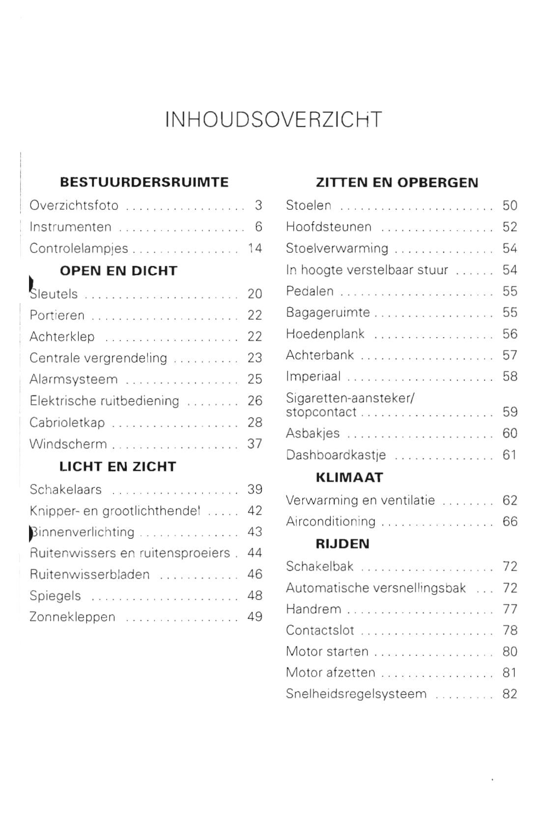 1998-2002 Volkswagen Golf Bedienungsanleitung | Niederländisch