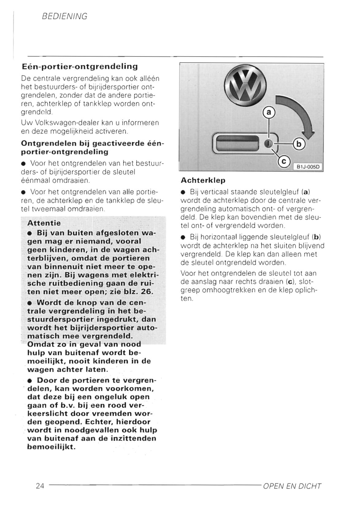 1998-2002 Volkswagen Golf Bedienungsanleitung | Niederländisch