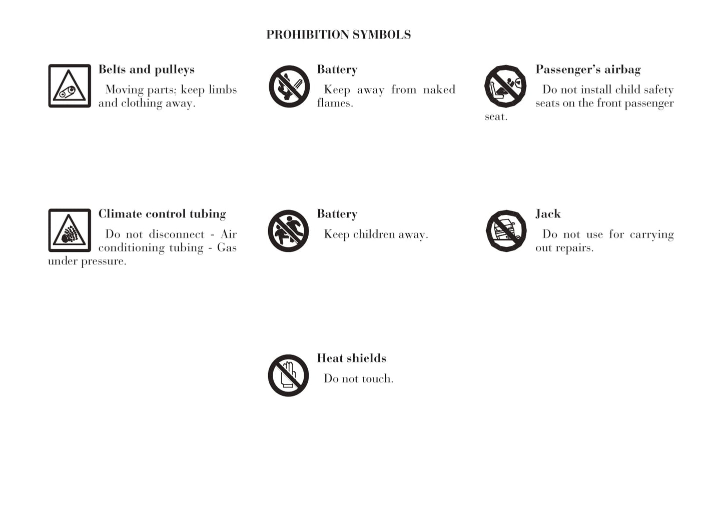 2001-2003 Lancia Ypsilon Owner's Manual | English
