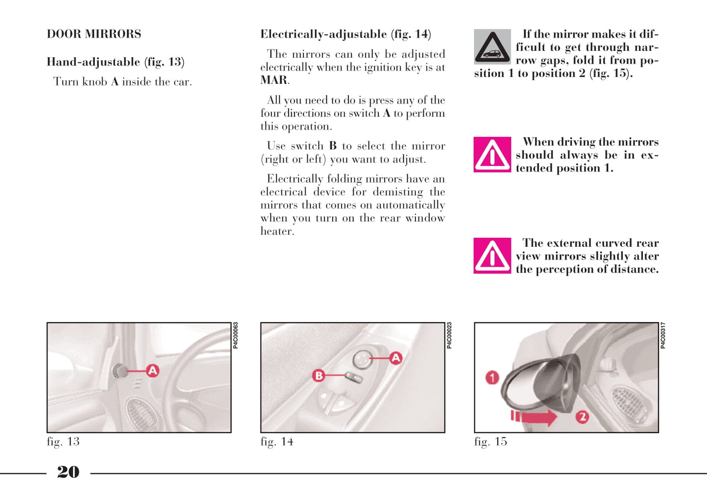 2001-2003 Lancia Ypsilon Owner's Manual | English