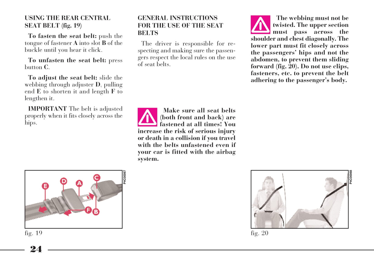 2001-2003 Lancia Ypsilon Owner's Manual | English