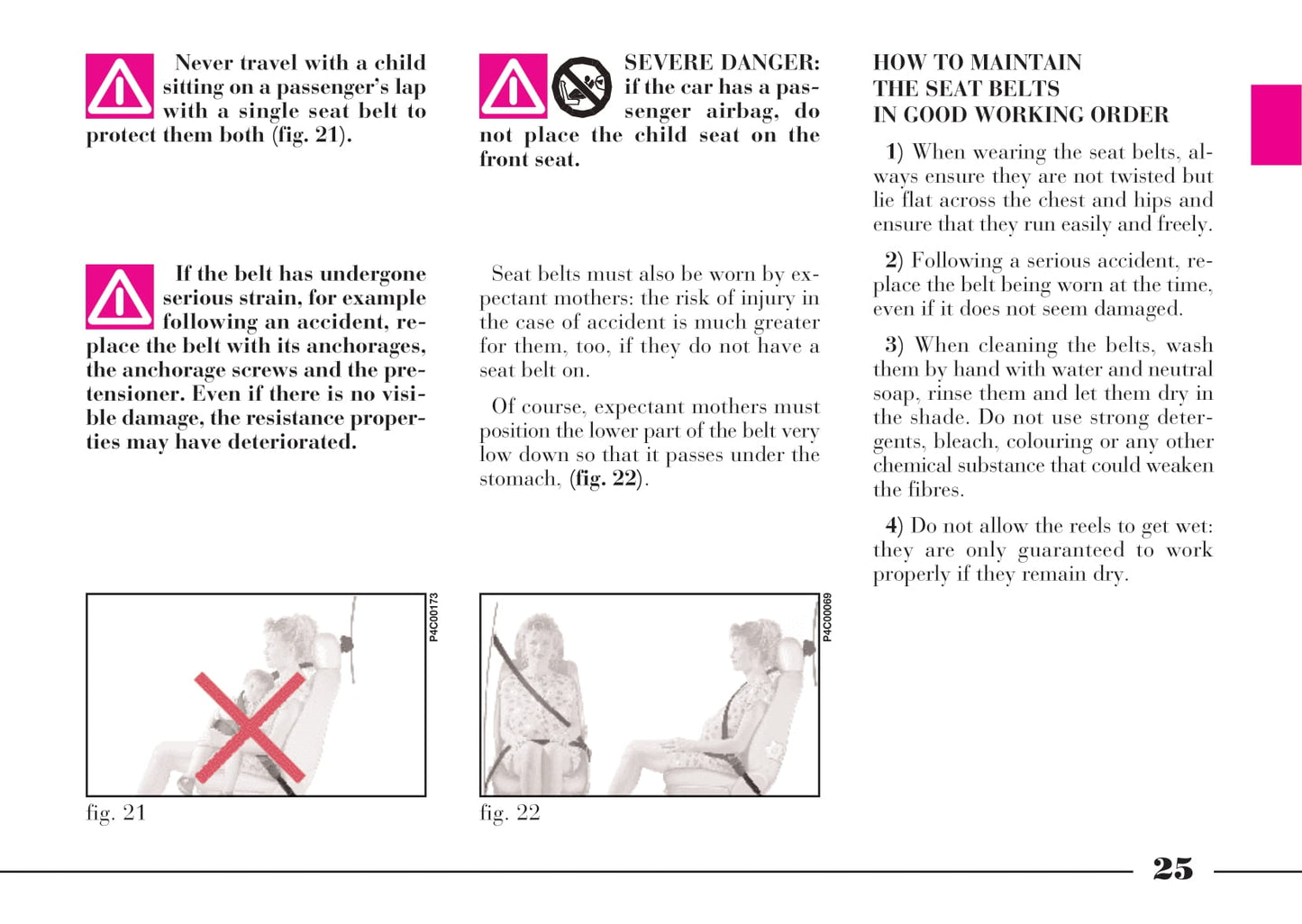 2001-2003 Lancia Ypsilon Owner's Manual | English