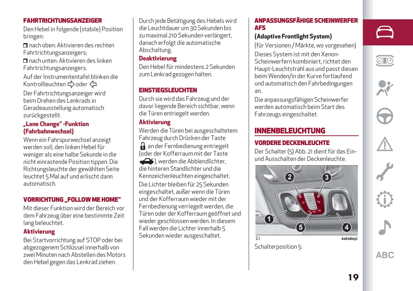 2016-2021 Alfa Romeo Giulietta Gebruikershandleiding | Duits