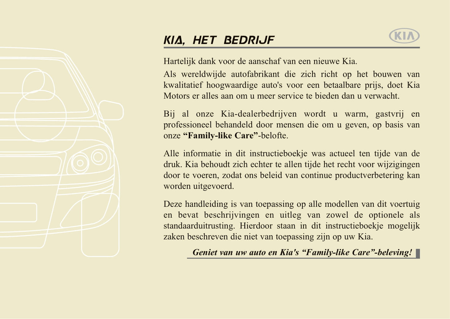2015-2019 Kia Venga Manuel du propriétaire | Néerlandais