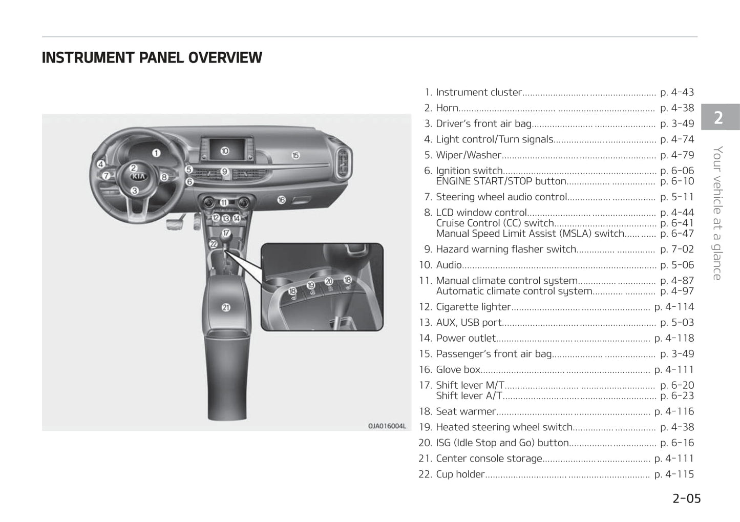 2019-2020 Kia Picanto/Morning Owner's Manual | English