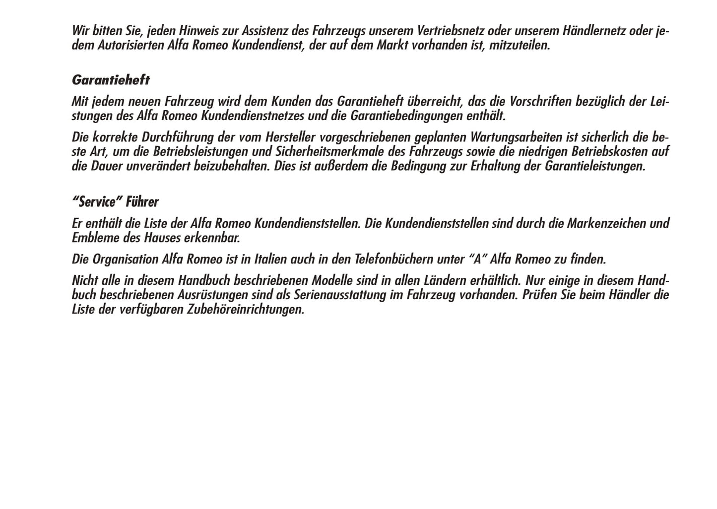 2009-2012 Alfa Romeo Brera Owner's Manual | German