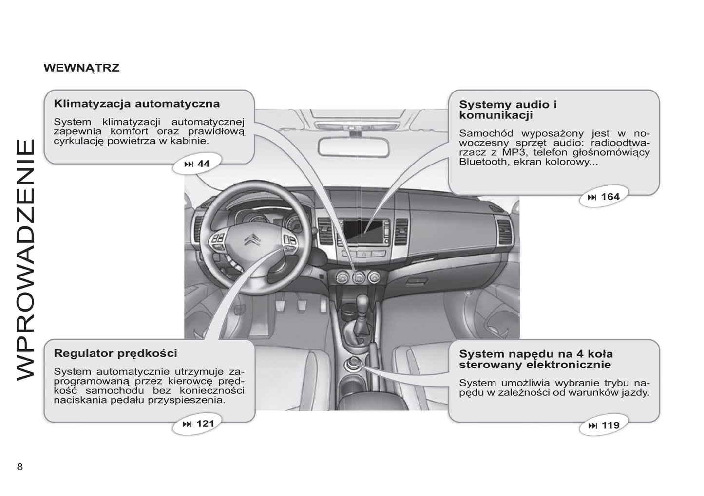 2007-2013 Citroën C-Crosser Manuel du propriétaire | Polonais