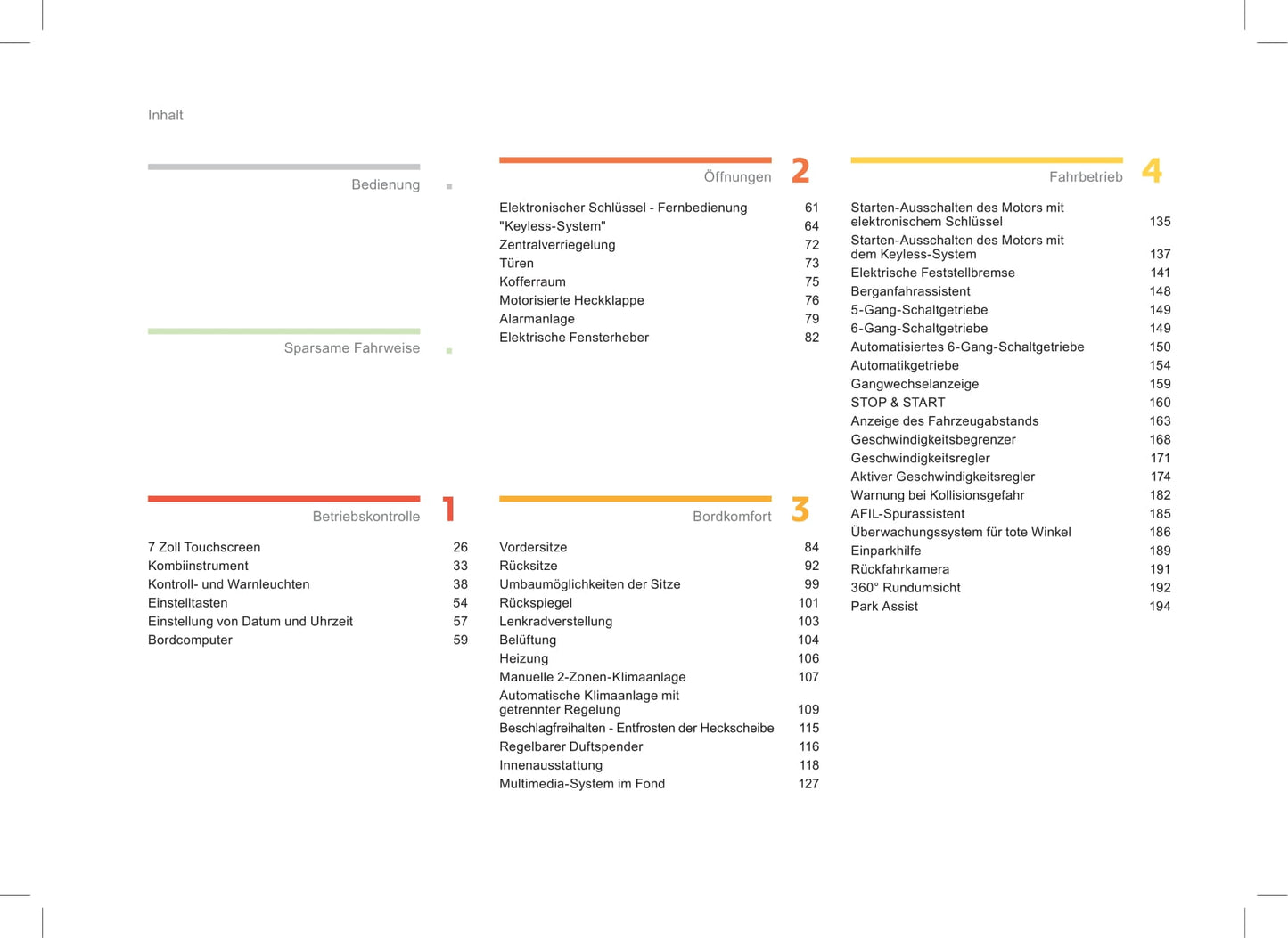 2013-2017 Citroën C4 Picasso/Grand C4 Picasso Manuel du propriétaire | Allemand