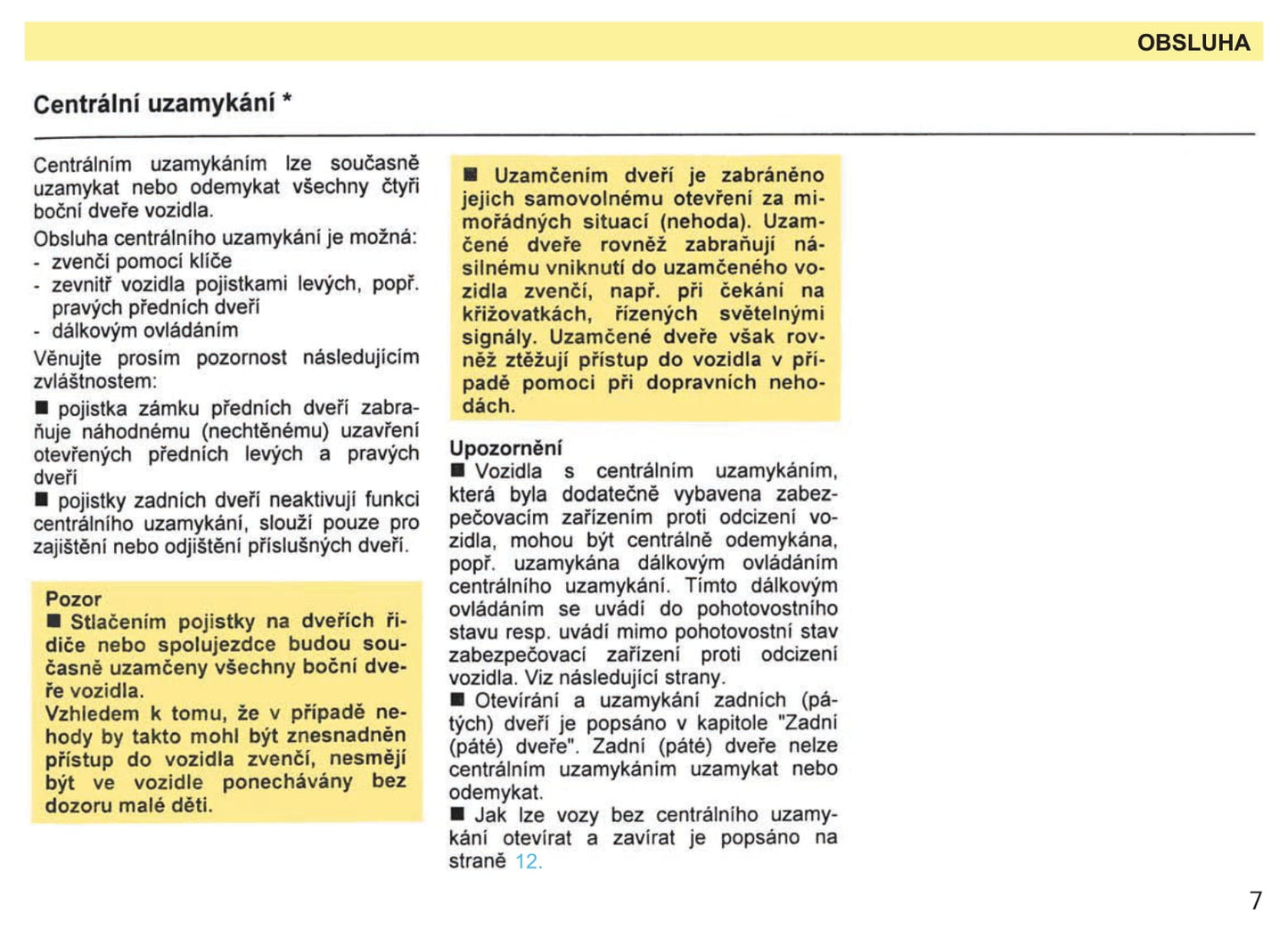 1987-1994 Skoda Favorit Manuel du propriétaire | čeština