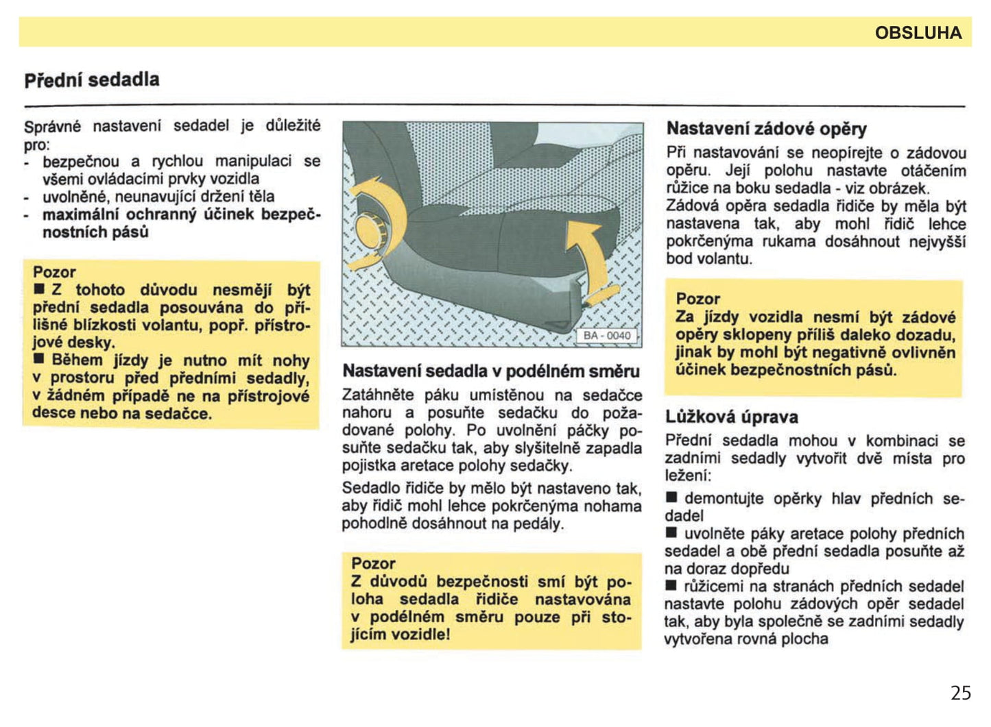 1987-1994 Skoda Favorit Manuel du propriétaire | čeština