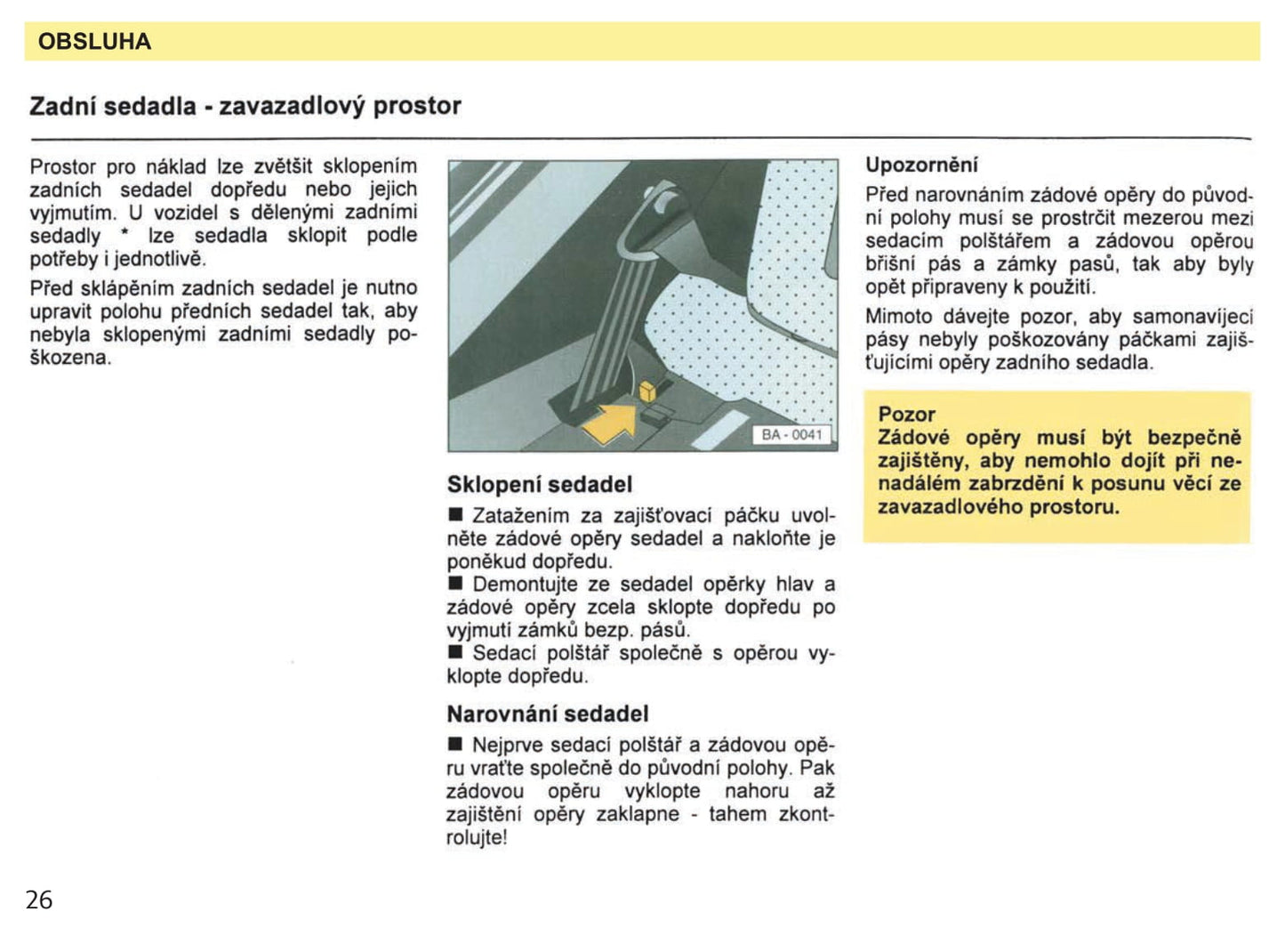 1987-1994 Skoda Favorit Manuel du propriétaire | čeština