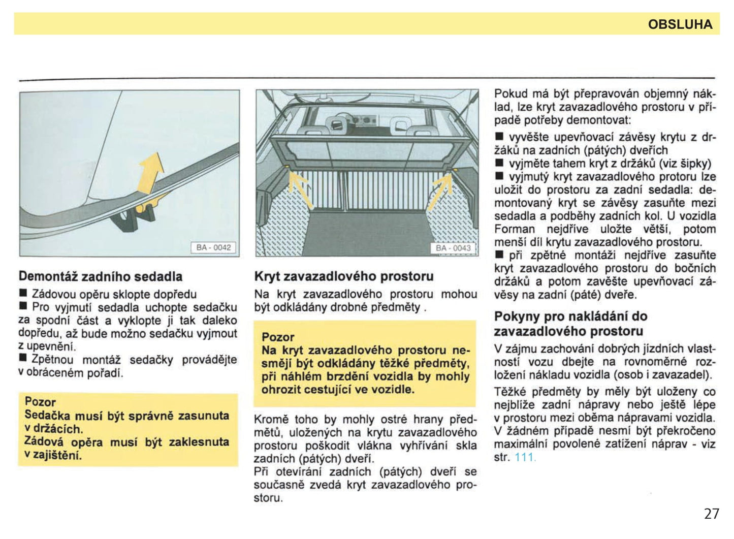 1987-1994 Skoda Favorit Manuel du propriétaire | čeština