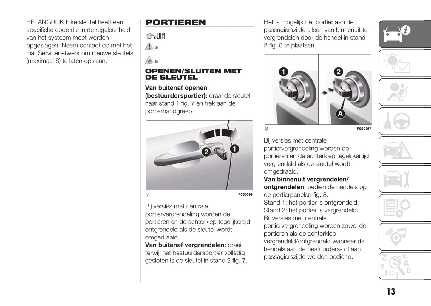 2020-2021 Fiat 500/500C Bedienungsanleitung | Niederländisch